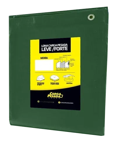 Lona Plástica Verde Impermeável 300 Micras Multiuso 5x5 - 1