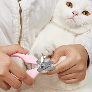 Alicate para Cortar Unha Cães e Gatos Com Mola Inox: Azul