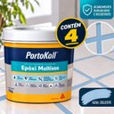 Ver imagem 1 de Kit 4 Rejunte Multiuso Epóxi Azul Celeste Porto Koll 1kg