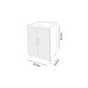 Ver imagem 3 de Gabinete com Tanque de Fibra 55 Litros- Fabribam Gabinetes
