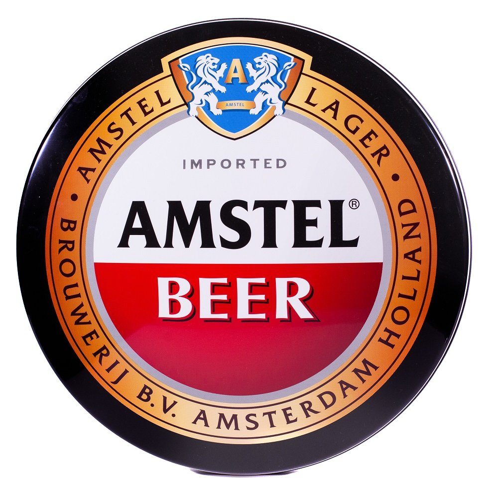 Luminoso de Parede Cerveja Amstel Retrô Vintage para Bar, Garagem, Churrasqueira, Espaço Gourmet - 2