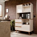 Ver imagem 5 de Armário para Cozinha Arizona com Adega:offwhite/freijó