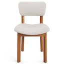 Ver mais imagens de Kit 06 Cadeiras para Sala de Jantar Cozinha Living Estofada Dara L02 Bouclê Cru - Lyam Decor