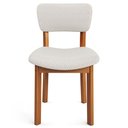 Ver imagem 2 de Kit 06 Cadeiras para Sala de Jantar Cozinha Living Estofada Dara L02 Bouclê Cru - Lyam Decor