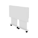 Ver imagem 6 de Mesa com rodizio para Escritório Home Office ME4117 MDP Branco - Gran Belo