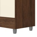 Ver imagem 7 de Guarda-roupa Casal 6 Portas 2 Gavetas com Pés Ideval Imbuia/champanhe