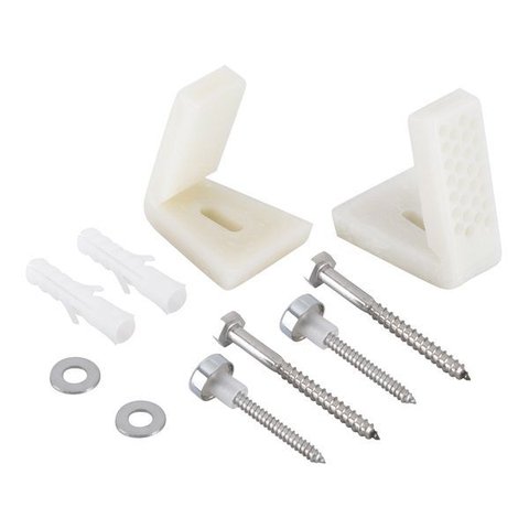 Kit Fixação Lateral Vaso Sanitário Cromado Esteves Bacia