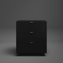 Ver imagem 5 de Gaveteiro Preto Multiuso Office Design 3 Gavetas Escritório