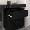 Gaveteiro Preto Multiuso Office Design 3 Gavetas Escritório - 3