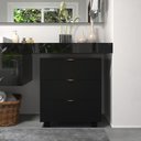 Ver imagem 1 de Gaveteiro Preto Multiuso Office Design 3 Gavetas Escritório