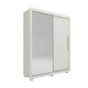 Ver imagem 3 de Guarda-Roupa Solteiro Majestique 2 Portas 3 Gavetas 100% MDF com Espelho Branco - Pnr Móveis