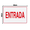 Ver imagem 2 de Combo 6 Placas De Sinalização Entrada 30x20 Acesso - S-213/2 F9e
