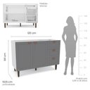 Ver imagem 4 de Cozinha 3 Peças 200cm Pérola Yescasa