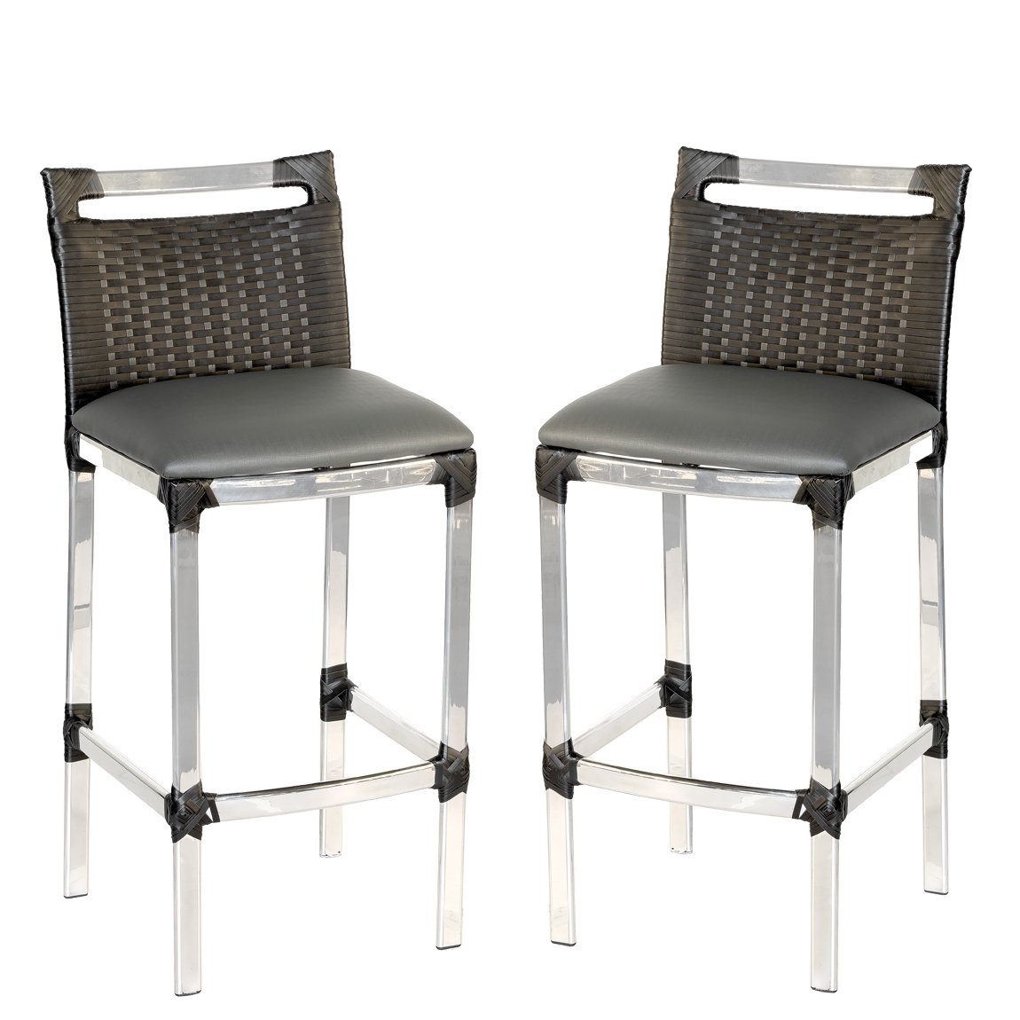 Kit 2 Banquetas Hugo em Alumínio e Trama dulpa com Assento Estofado para Bar, Balcão - Preto C6 é boa?
