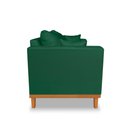 Ver imagem 4 de Sofá Namoradeira Viena 02 Lugares Com Almofadas Decorativa Suede Verde - Madeira Prima Deccor