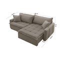 Ver imagem 3 de Sofá Cama Veludo em Madeira Eucalipto 200cm Braço 20cm Arizona Meu Sofá Online