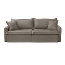 Ver imagem 6 de Sofá Cama Veludo em Madeira Eucalipto 200cm Braço 20cm Arizona Meu Sofá Online