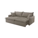 Ver imagem 2 de Sofá Cama Veludo em Madeira Eucalipto 200cm Braço 20cm Arizona Meu Sofá Online