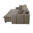 Ver imagem 7 de Sofá Cama Veludo em Madeira Eucalipto 200cm Braço 20cm Arizona Meu Sofá Online