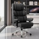 Ver imagem 2 de Cadeira de Escritorio Poltrona Berlim Ergonômica Couro Gamer