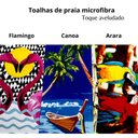 Ver imagem 2 de Toalha Praia Aveludada Gigante Microfibra Estampada Kit 3