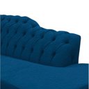 Ver imagem 3 de Recamier Decorativo Divã Styllus Lado Direito Couro Azul Marinho