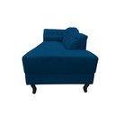Ver imagem 6 de Recamier Decorativo Divã Styllus Lado Direito Couro Azul Marinho