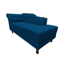 Ver imagem 4 de Recamier Decorativo Divã Styllus Lado Direito Couro Azul Marinho