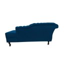 Ver mais imagens de Recamier Decorativo Divã Styllus Lado Direito Couro Azul Marinho