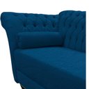 Ver imagem 5 de Recamier Decorativo Divã Styllus Lado Direito Couro Azul Marinho