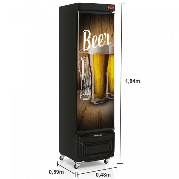 Refrigerador Vertical Cervejeira 127V Frost Free Gelopar - 5
