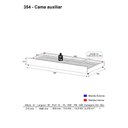 Ver imagem 2 de Cama Auxiliar Multimóveis para Colchão 190x80cm Branca