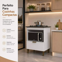 Ver imagem 5 de Balcão para Cooktop 4 Bocas com Espaço para Forno Branco - J Carvalho