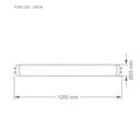Ver imagem 2 de Kit 10 Lâmpadas Tubo Led T8 20,5w 120cm G13 Taschibra Bivolt 3000k Luz Quente