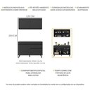 Ver imagem 4 de Armário de Cozinha Compacta 2 peças MP3687.895 Veneza Preto