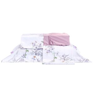 Jogo de Cama Queen Size Plumasul Urbam Garden Floris Cetim 400 fios com 4 Peças