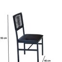 Ver imagem 4 de Mesa Laís de 120cm com 4 Cadeiras Ibiza Preto