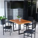 Ver imagem 1 de Mesa Laís de 120cm com 4 Cadeiras Ibiza