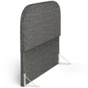 Ver imagem 6 de Cabeceira Cama Box Casal 140cm Orgânica Lanna W01 Linho Mescla Chumbo - Lyam Decor