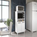 Ver imagem 2 de Balcão Freijo para Forno e Micro-ondas com 02 Portas Espaçoso Moderno Np