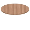 Ver imagem 6 de Mesa Zeta Ferro Branco 75 Cm (alt) Disco Redondo Tampo Mdp Redondo 60 Cm Larg X 2,5 Cm (alt) Noce