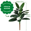 Ver imagem 2 de Kit 2 Bananeiras Planta Artificial sem Vaso Decoração