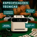 Ver imagem 3 de Embaralhador e Distribuidor Automático de Cartas Recarregável Dealer Robô com 4 Controles
