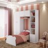 Quarto Infantil com Cama e Guarda Roupa Elysa  - 1