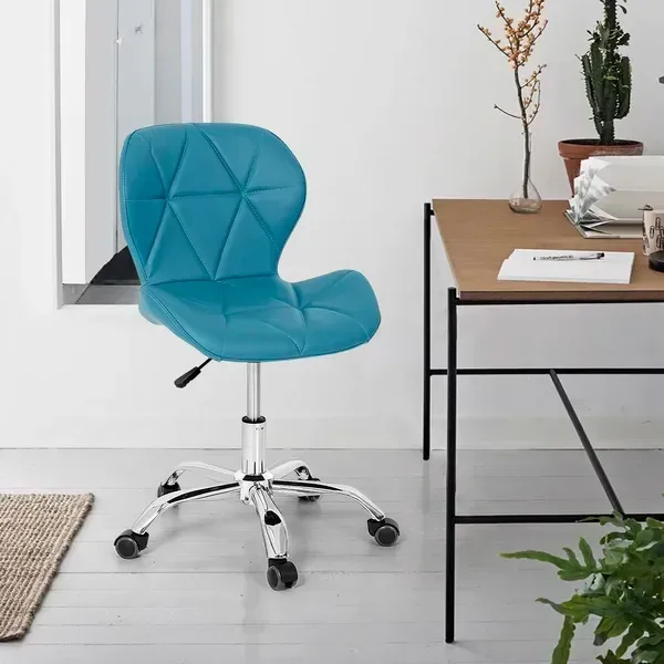 Cadeira Office Eiffel Slim Base Giratória - Turquesa
