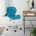 Ver imagem 1 de Cadeira Office Eiffel Slim Base Giratória - Turquesa