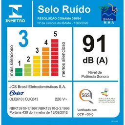 Liquidificador Oliq610 Full 1400w 3,2l Oster Preto 220v - 3