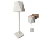 Ver imagem 1 de Luminaria Abajur de Mesa Led 3 Tons Usb Bateria Recarregavel Quarto Cabeceira Sala Escritorio Recepç