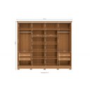 Ver imagem 3 de Guarda Roupa Casal Kappesberg 4 Portas de Correr Cb03n565 Canela Macadâmia
