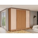 Ver imagem 5 de Guarda Roupa Casal Kappesberg 4 Portas de Correr Cb03n565 Canela Macadâmia